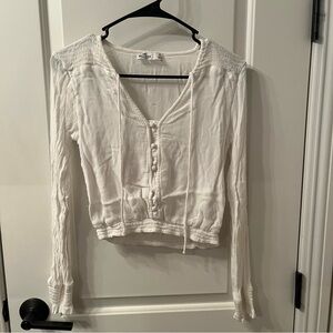 Y2K White Womans Hollister Top